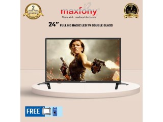 Maxfony 24 INCH BASIC LED TV DOUBLE GLASS